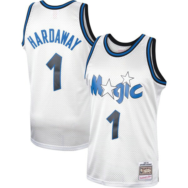 Camiseta Penny Hardaway 1 Orlando Magic Classics Platinum Swingman Blanco Hombre